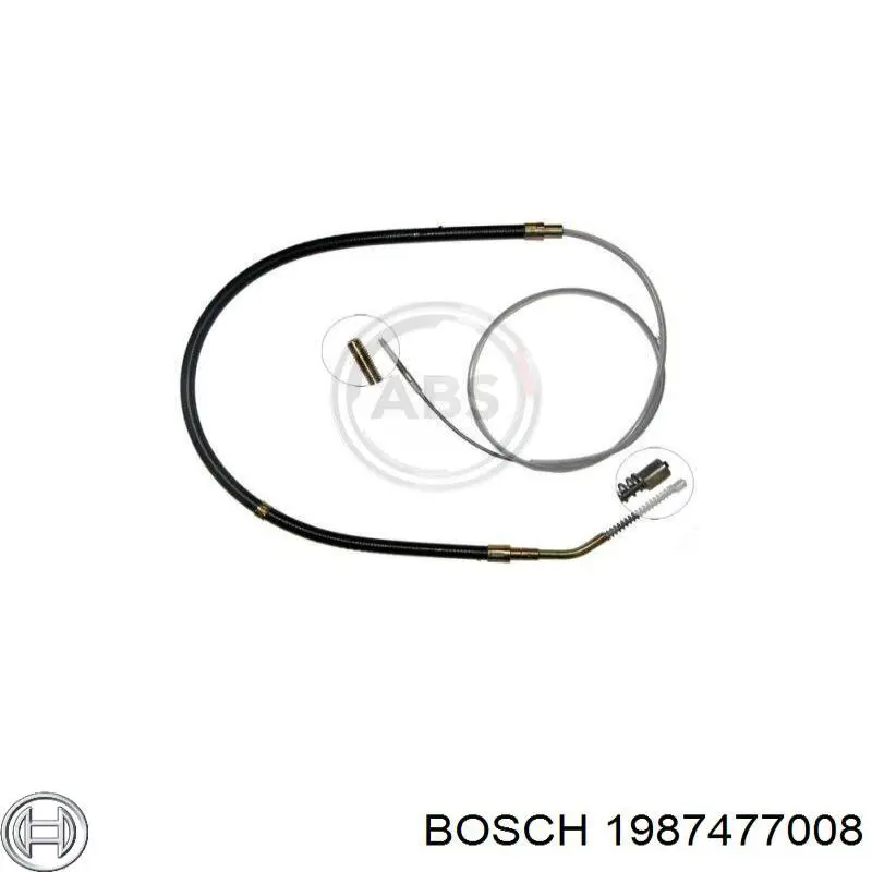 Трос ручного гальма задній, правий/лівий 1987477008 Bosch