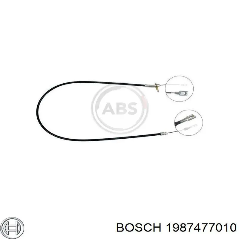1987477010 Bosch трос ручного гальма задній, правий