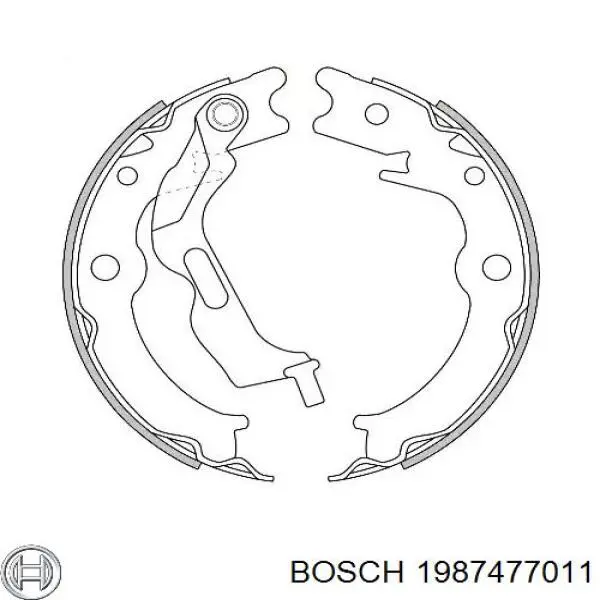 Трос ручного гальма задній, лівий 1987477011 Bosch