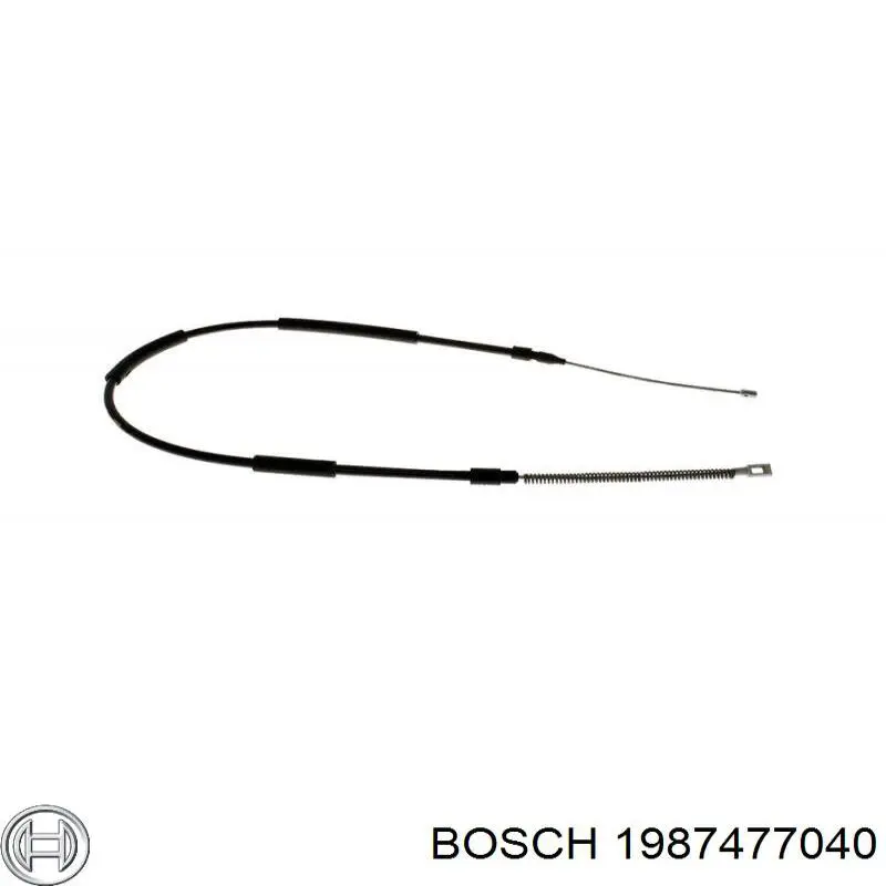 1987477040 Bosch трос ручного гальма задній, правий/лівий