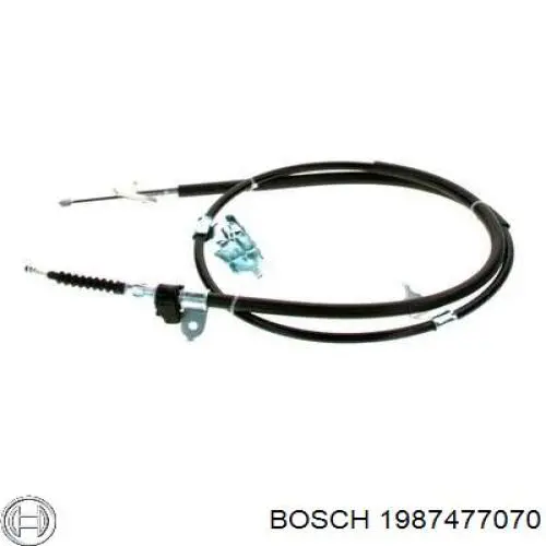 1987477070 Bosch Трос ручного гальма задній, правий