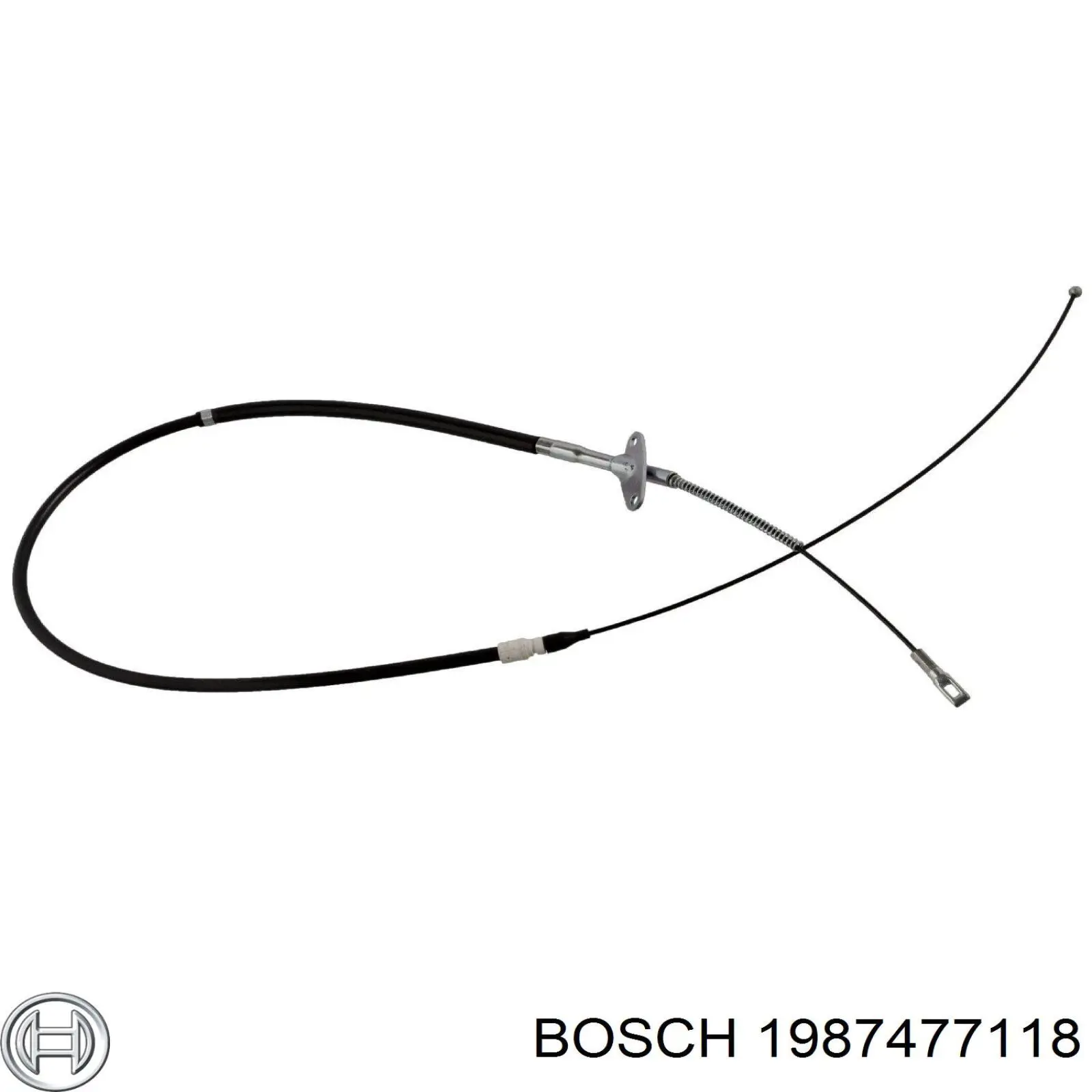 1987477118 Bosch трос ручного гальма задній, правий