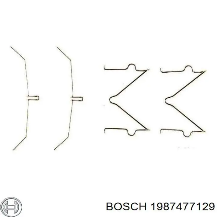Купити 1987477129 Bosch Трос ручного гальма задній, правий/лівий