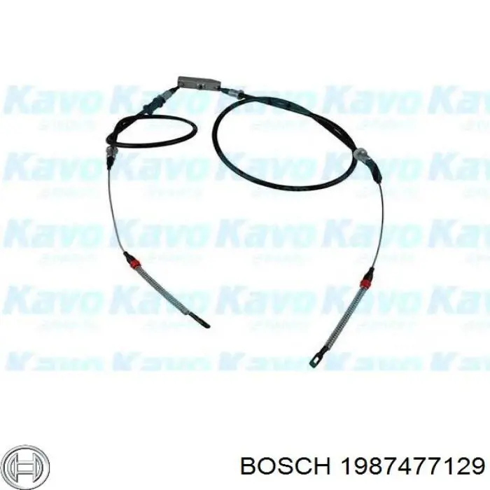 Трос ручного гальма задній, правий/лівий Bosch 1987477129 ціна, від 15.76 USD