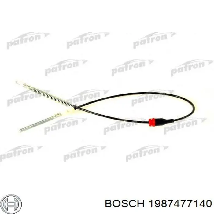1987477140 Bosch Трос ручника задній лівий