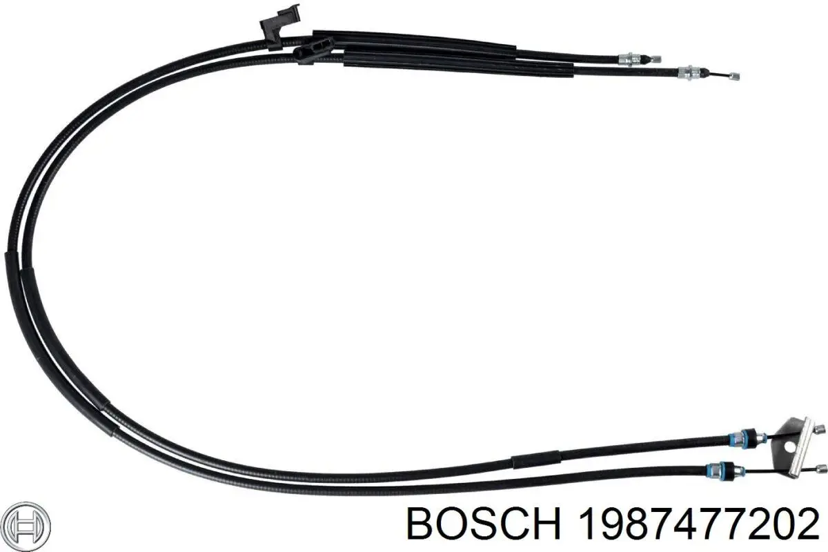 Трос ручного гальма задній, правий/лівий 1987477202 Bosch