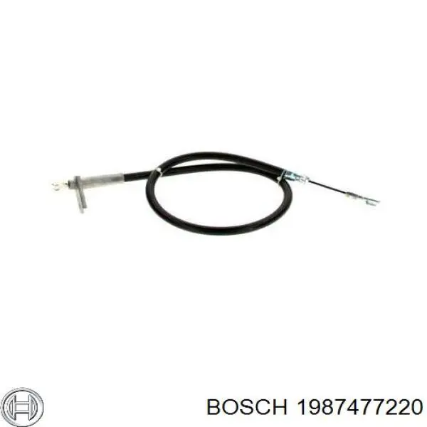 1987477220 Bosch трос ручного гальма задній, правий