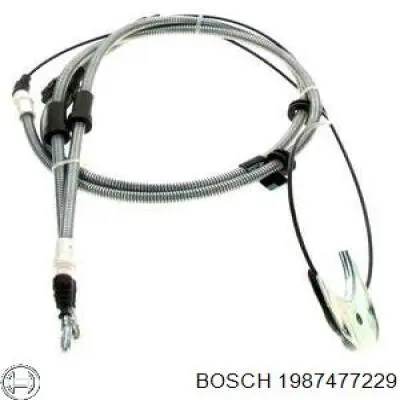1987477229 Bosch трос ручного гальма задній, правий/лівий