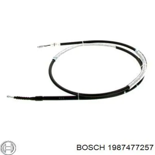 1987477257 Bosch трос ручного гальма задній, правий/лівий