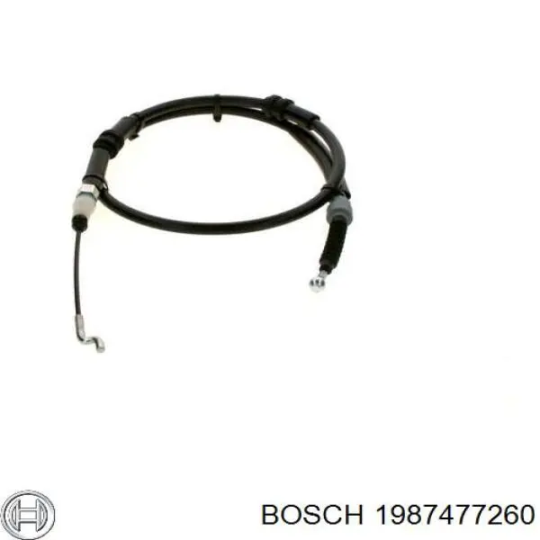1987477260 Bosch трос ручного гальма задній, правий/лівий