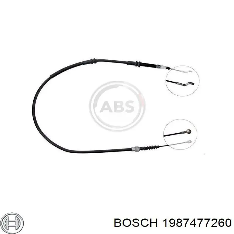 Трос ручного гальма задній, правий/лівий 1987477260 Bosch