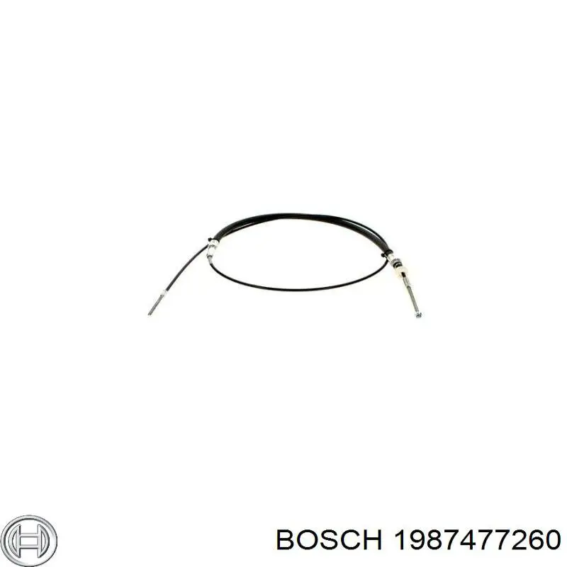 Купити 1987477260 Bosch Трос ручного гальма задній, правий/лівий