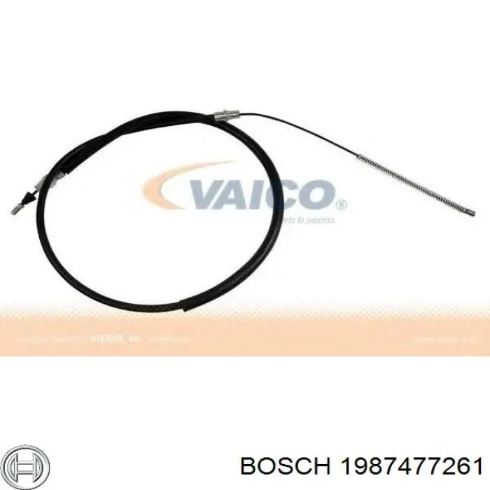 Трос ручного гальма задній, правий/лівий Bosch 1987477261 ціна, від 17.33 USD