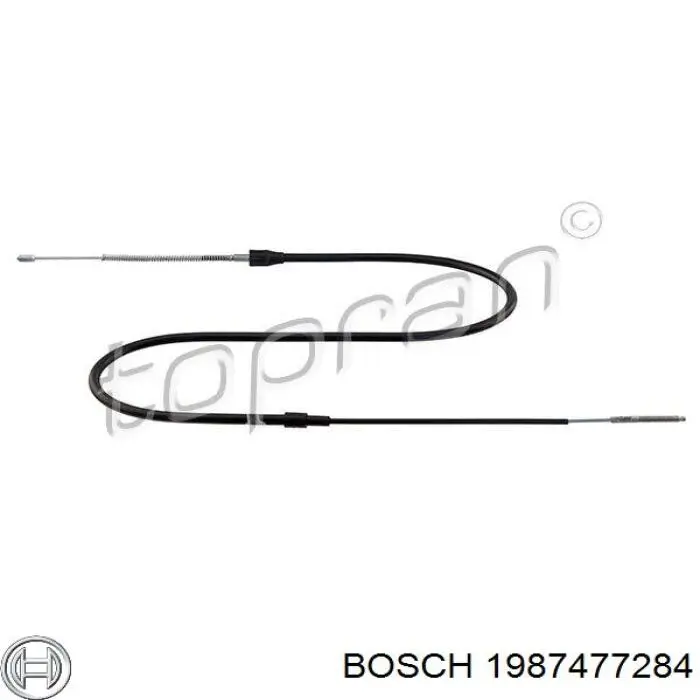 Трос ручного гальма задній, правий/лівий 1987477284 Bosch