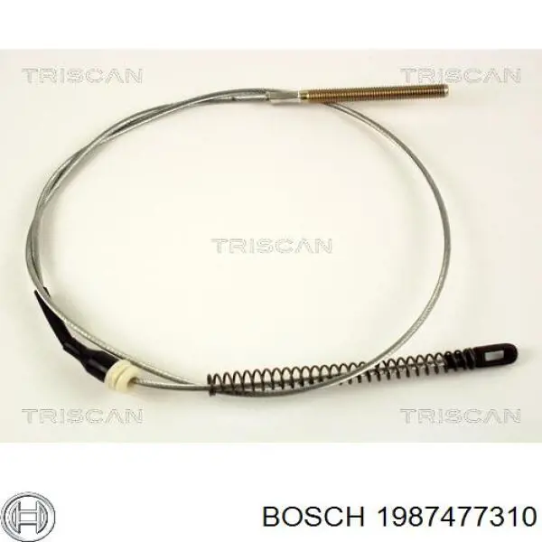1987477310 Bosch Трос ручного гальма задній, правий