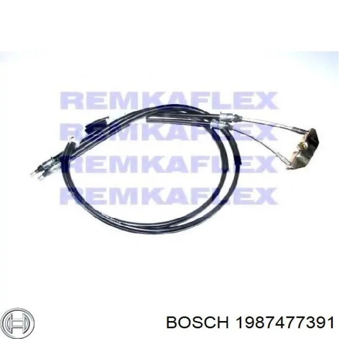 Трос ручного гальма задній, правий/лівий Bosch 1987477391 ціна, від 16.05 USD