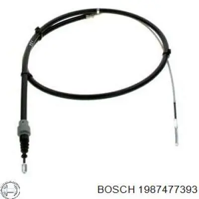 1987477393 Bosch трос ручного гальма задній, правий/лівий