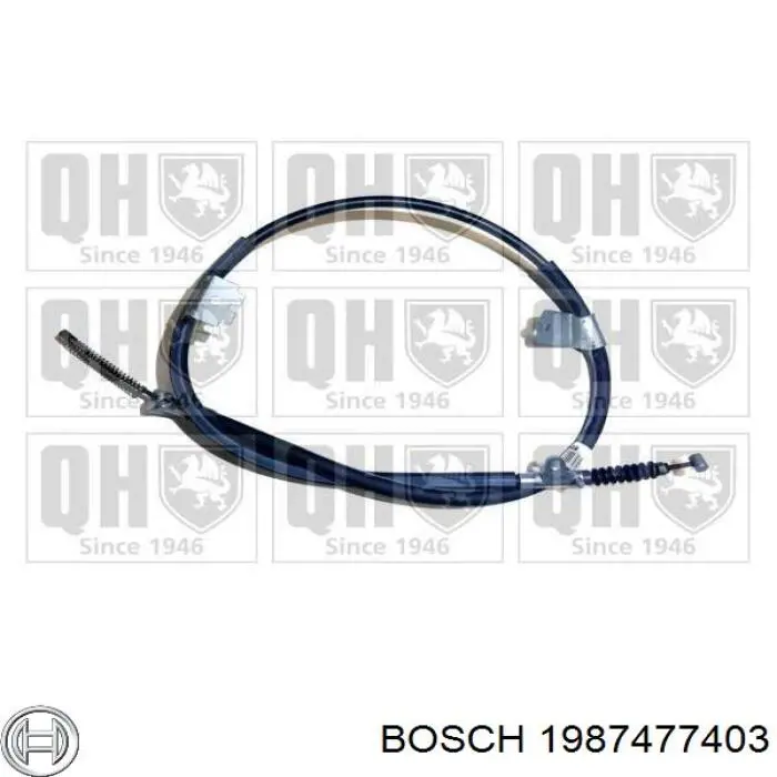 1987477403 Bosch трос ручного гальма задній, лівий