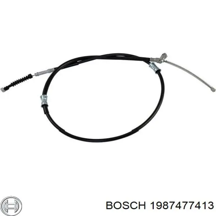 Трос ручного гальма задній, лівий 1987477413 Bosch