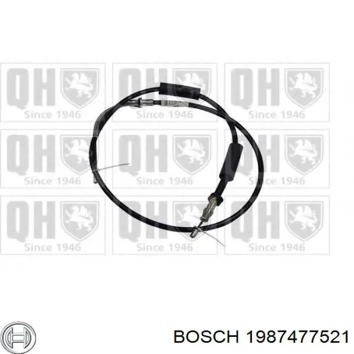 1987477521 Bosch Трос ручного гальма задній, правий/лівий