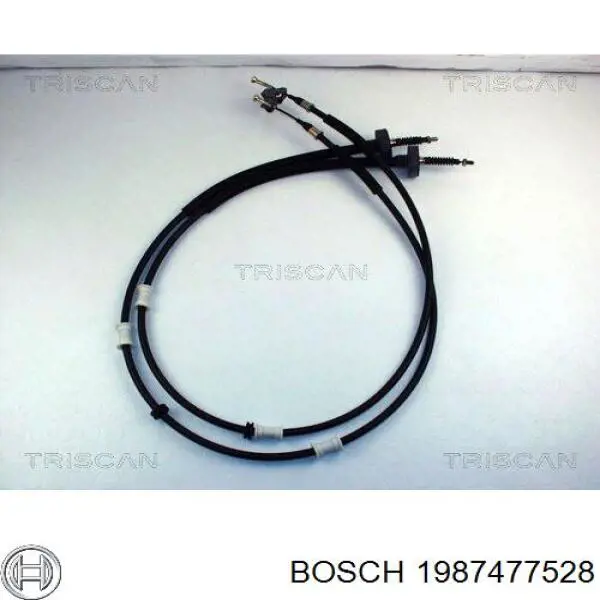Трос ручного гальма задній, правий/лівий Bosch 1987477528 ціна, від 26.63 USD