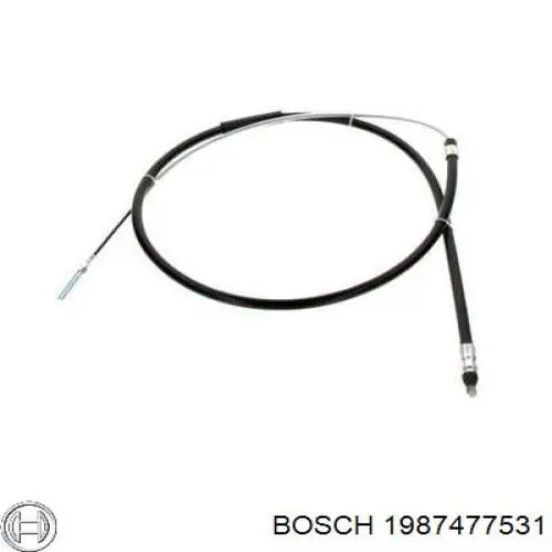 1987477531 Bosch трос ручного гальма задній, лівий