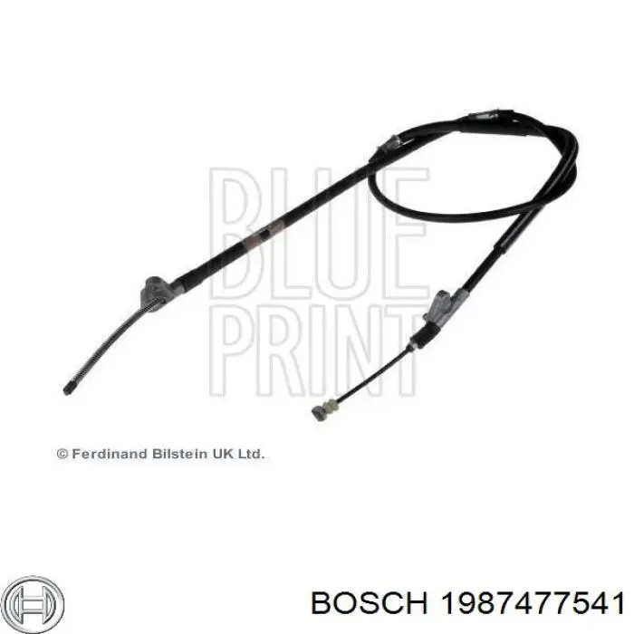 1987477541 Bosch Трос ручного гальма задній, правий
