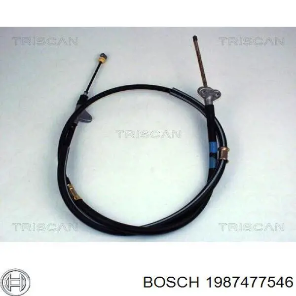 1987477546 Bosch Трос ручника задній лівий