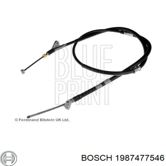 Трос стоянкового гальма задній лівий Bosch 1987477546 ціна, від 15.27 USD