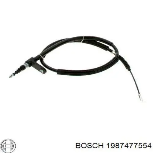 Трос стоянкового гальма задній правий Bosch 1987477554 ціна, від 12.84 USD