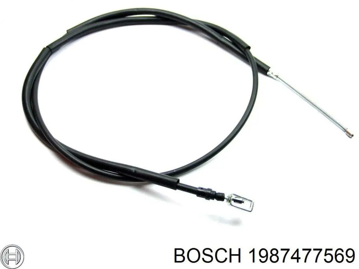 Купити 1987477569 Bosch Трос ручного гальма задній, правий