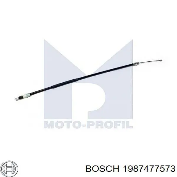 Трос ручного гальма задній, правий 1987477573 Bosch