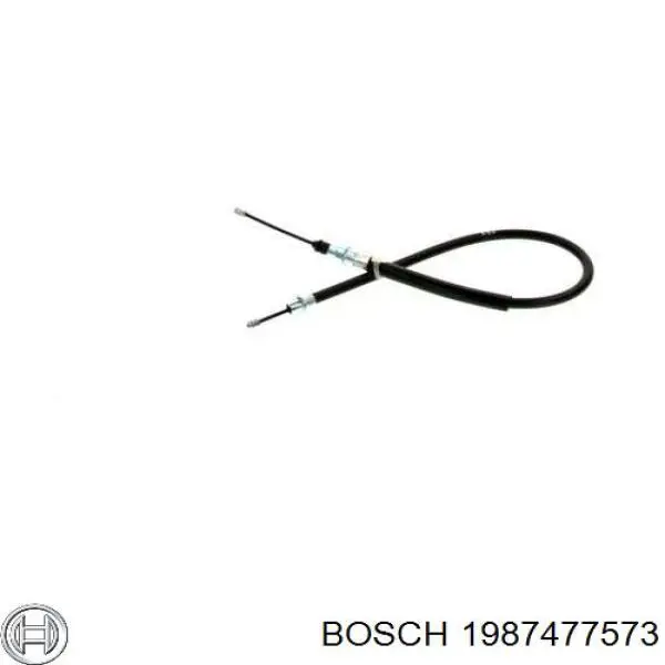 1987477573 Bosch трос ручного гальма задній, правий