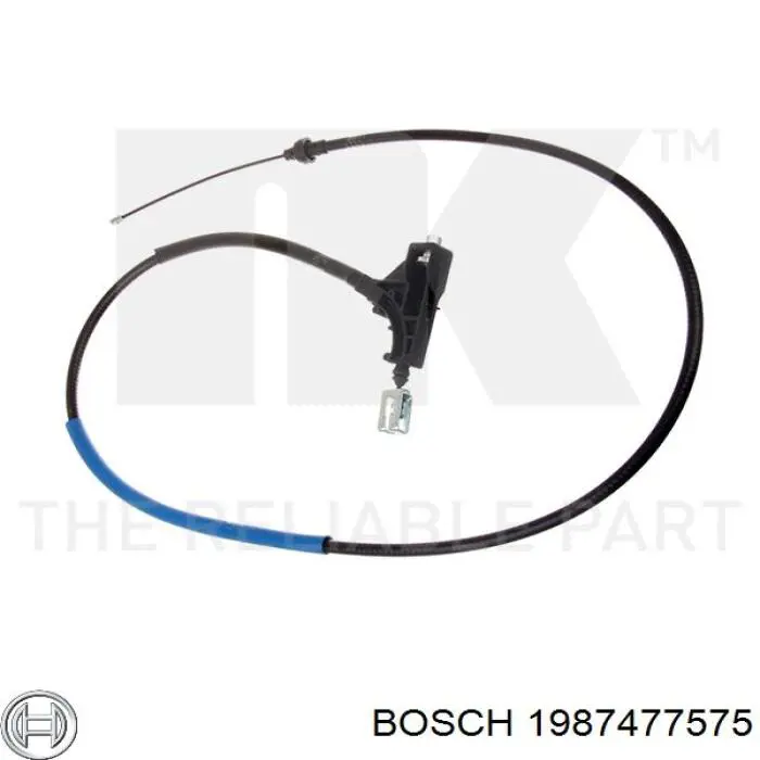 Трос ручного гальма передній 1987477575 Bosch