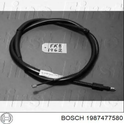 Купити 1987477580 Bosch Трос ручного гальма задній, лівий