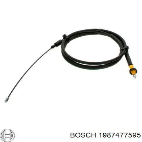 1987477595 Bosch трос ручного гальма задній, правий