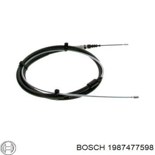 Трос ручного гальма задній, правий/лівий 1987477598 Bosch