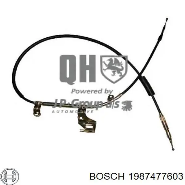 Купити 1987477603 Bosch Трос ручного гальма задній, лівий