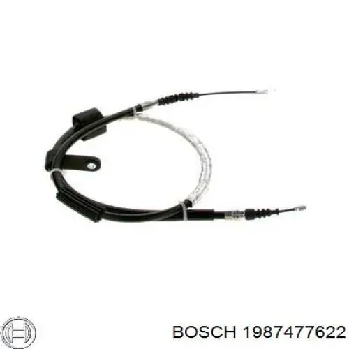 1987477622 Bosch трос ручного гальма задній, лівий