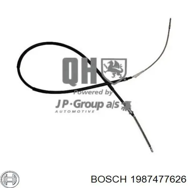 Трос ручного гальма задній, правий/лівий 1987477626 Bosch
