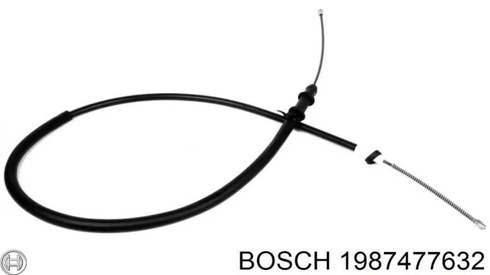 Трос ручного гальма задній, лівий Bosch 1987477632