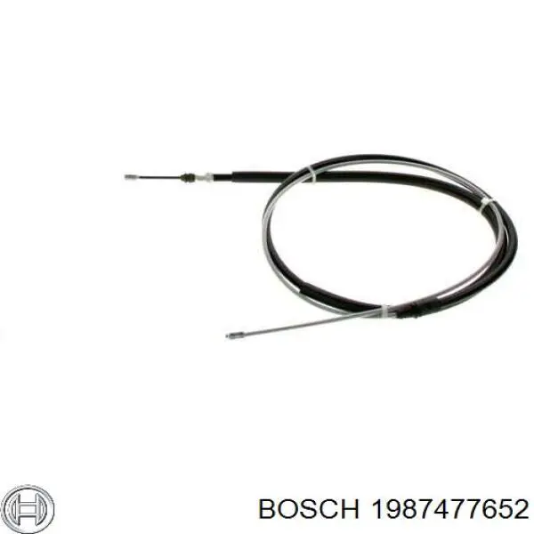 1987477652 Bosch трос ручного гальма задній, правий/лівий