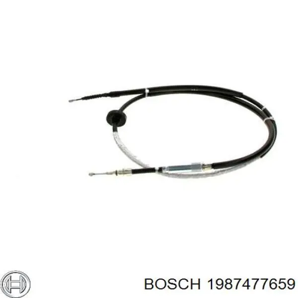 1987477659 Bosch трос ручного гальма задній, правий/лівий