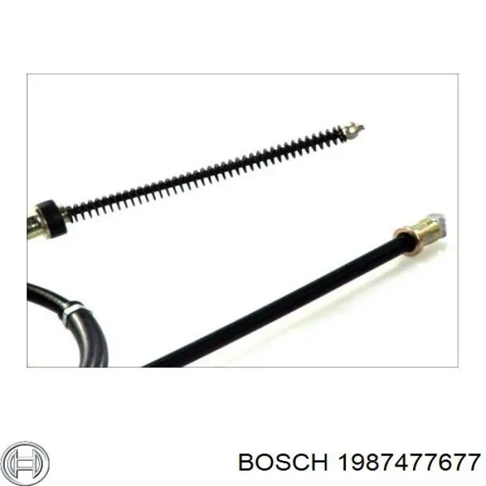 1987477677 Bosch Трос ручного гальма задній, правий