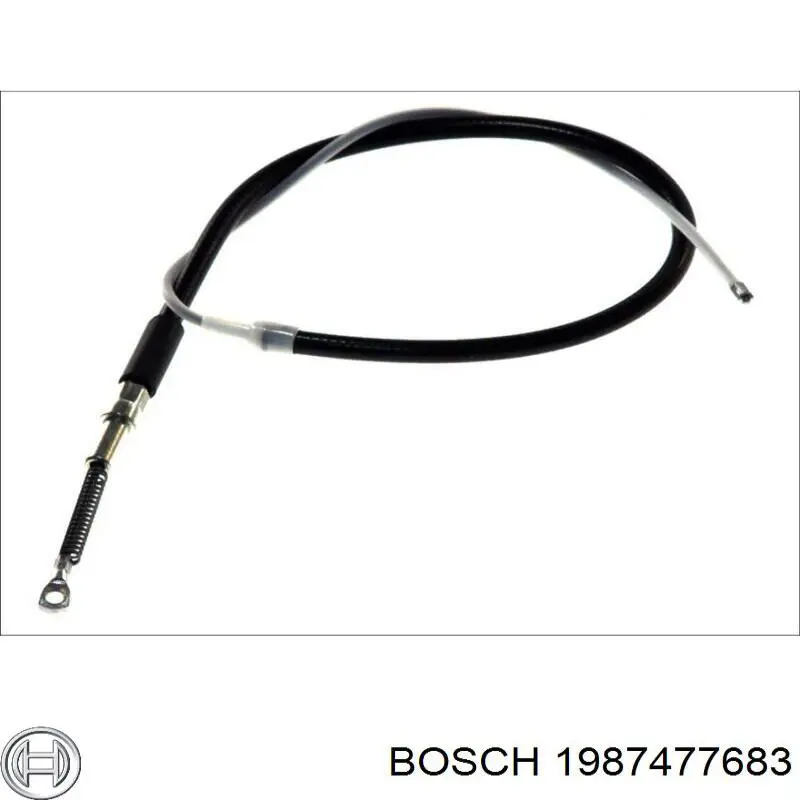 Трос ручного гальма задній, правий 1987477683 Bosch