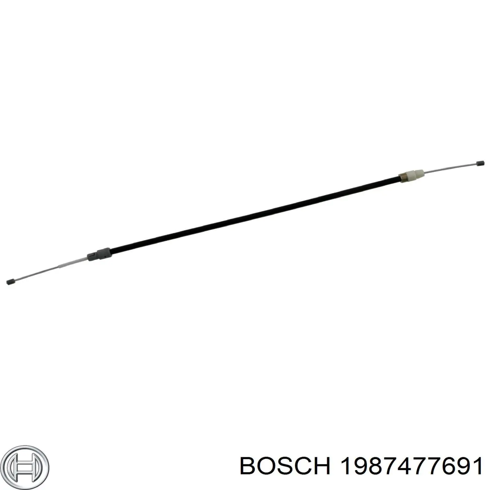 Трос ручного гальма задній, правий 1987477691 Bosch