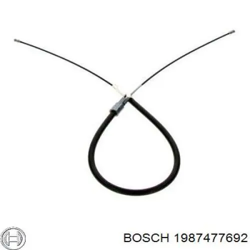 Купити 1987477692 Bosch Трос ручного гальма задній, лівий