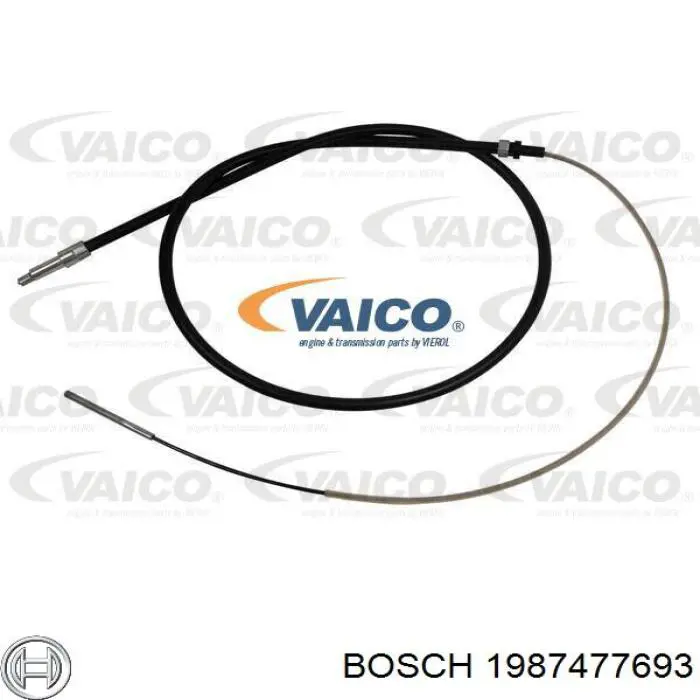Трос ручника задній лівий Bosch 1987477693