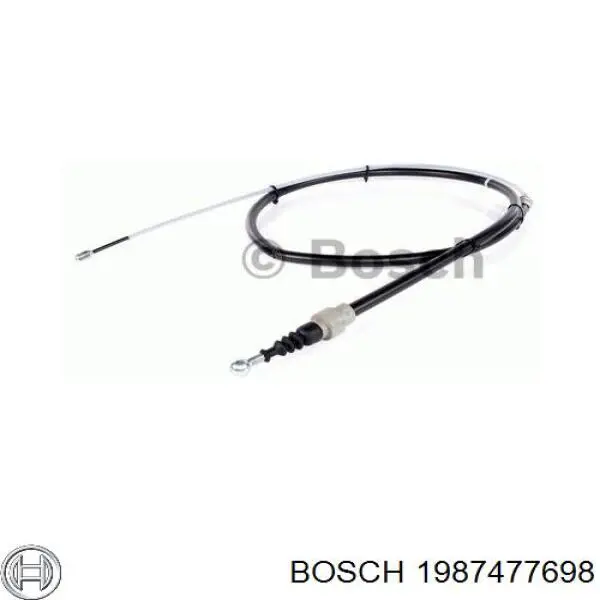 1987477698 Bosch трос ручного гальма задній, правий/лівий