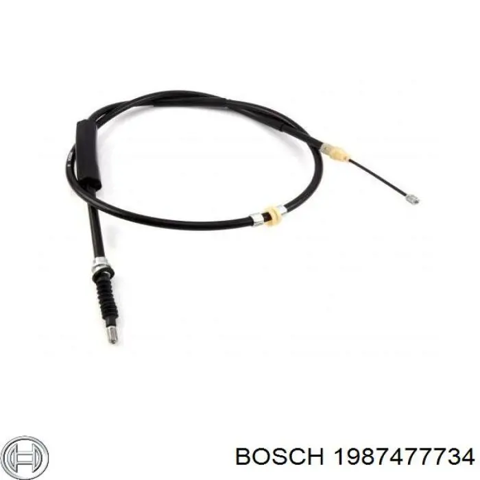 1987477734 Bosch трос ручного гальма задній, правий/лівий